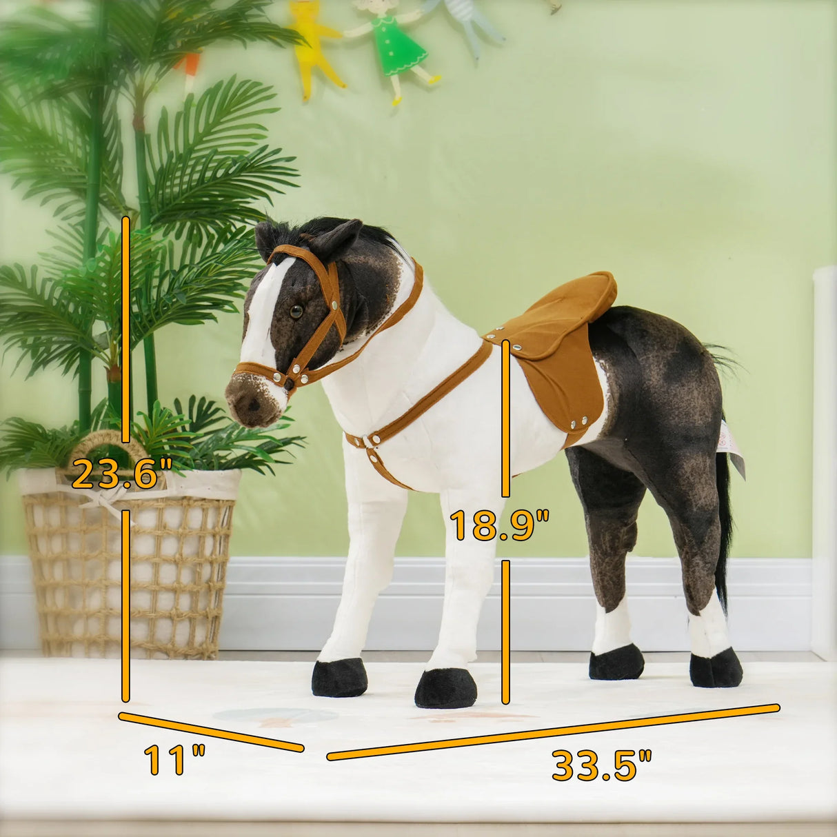 Ride-On Toddler Horse Toy With Neighing Sound - Omega Lifestyles