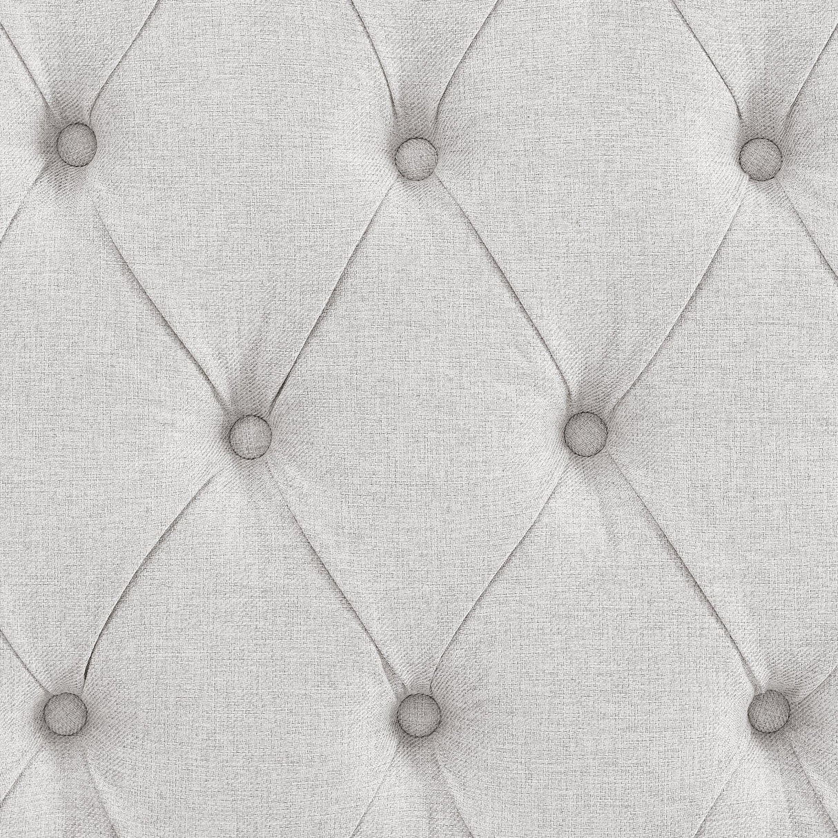 Mid-Century Linen Upholstered Tufted Twin Daybed With Trundle - Omega Lifestyles