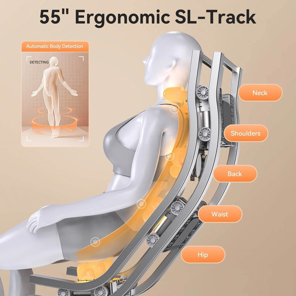 4D Massage Chair Full Body,Zero Gravity Massage Chair with Heat and Foot Massage,Full Body Massage Recliner Chair with Airbags, Kneading, Bluetooth, LCD Touch Control