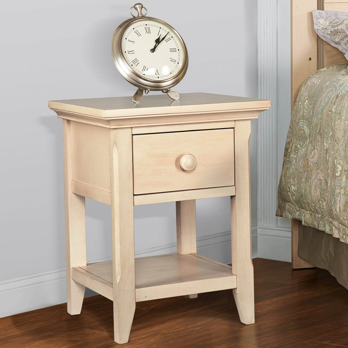 Desert Sand Solid Wood Nightstand