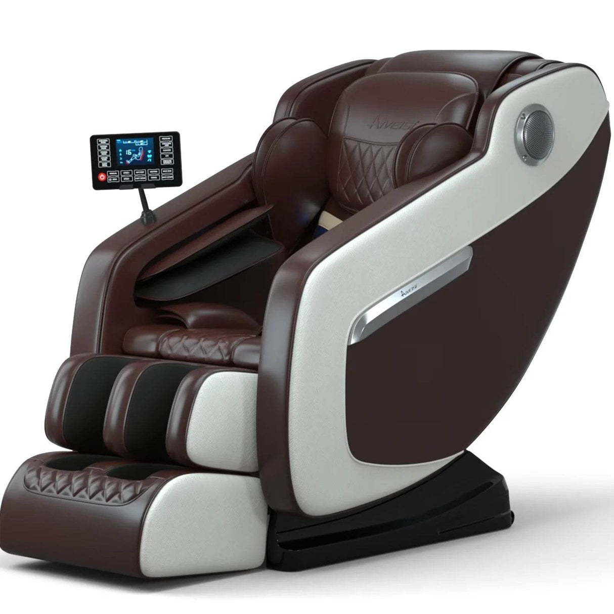 Relax Rejuvenate Zero Gravity Massage Chair Full Body Recliner Air Pressure, Bluetooth, Heat, and Foot Massage Black