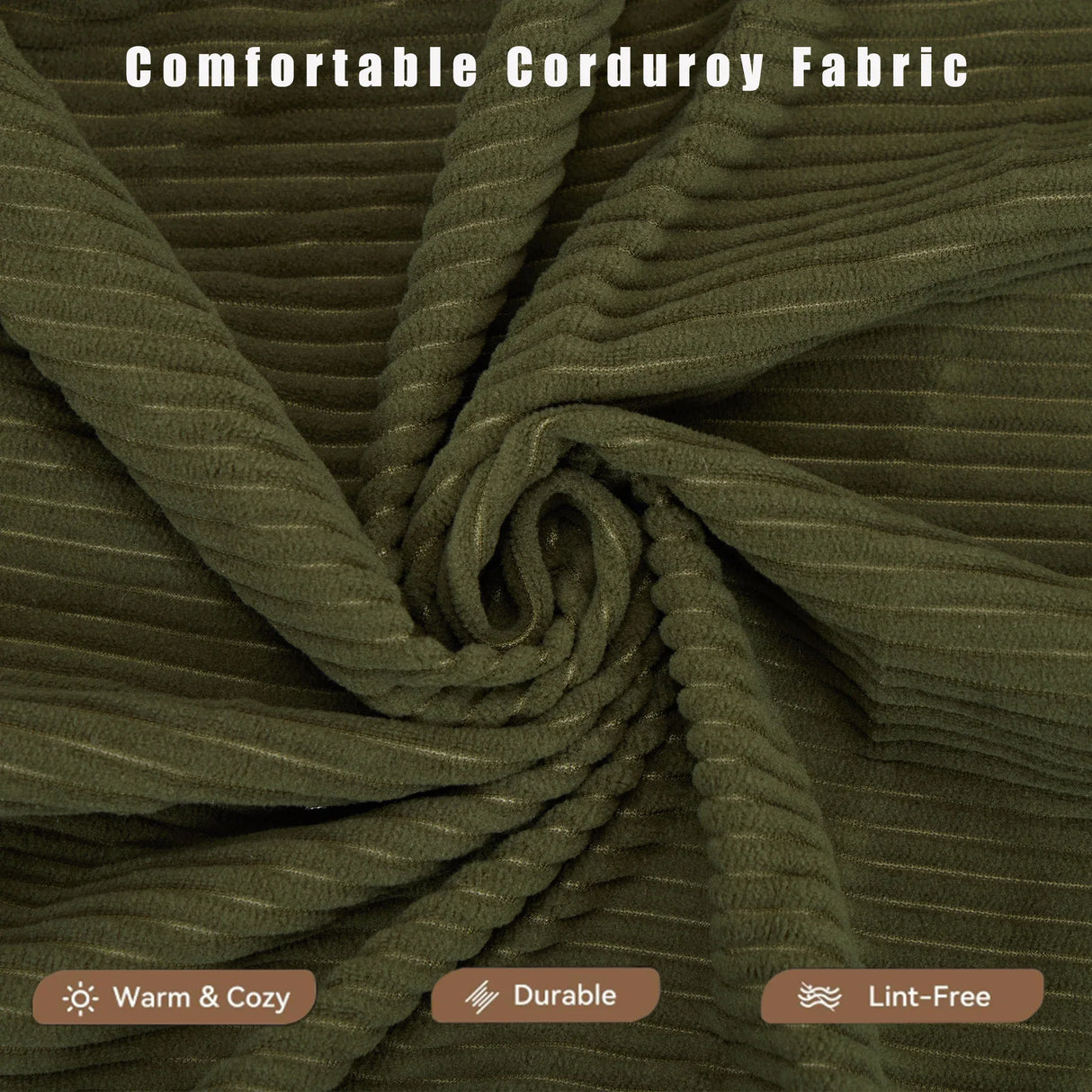 Modular Folding Corduroy Convertible Sofa Bed - Omega Lifestyles