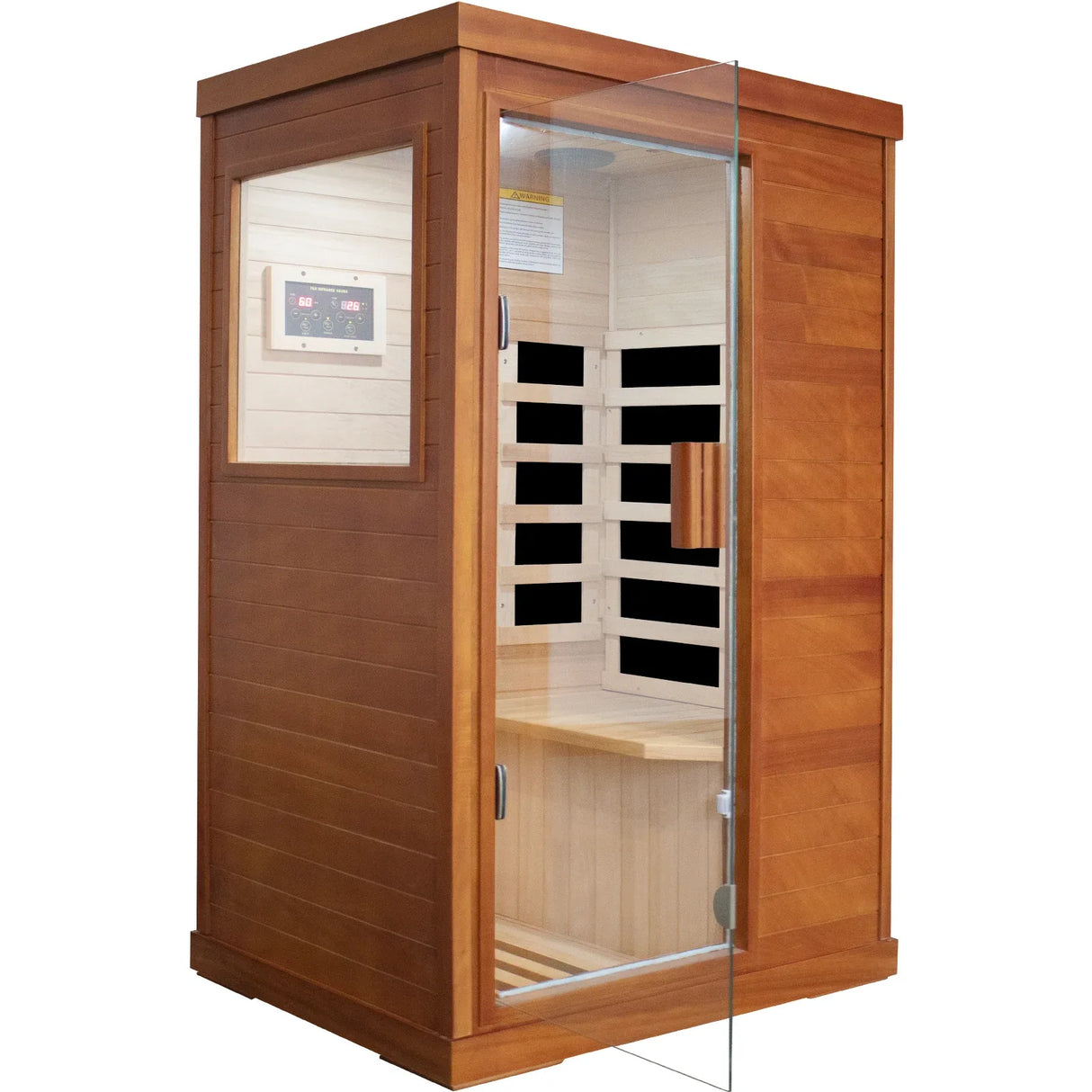 Single Room Solid Wood Infrared Sauna With Bluetooth - Omega Lifestyles