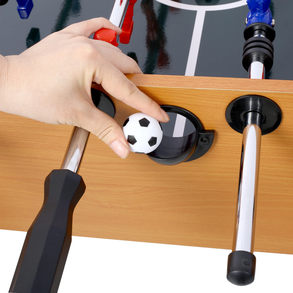 54-Inch Hurricane MDF Steel Foosball Table With Accessories - Omega Lifestyles