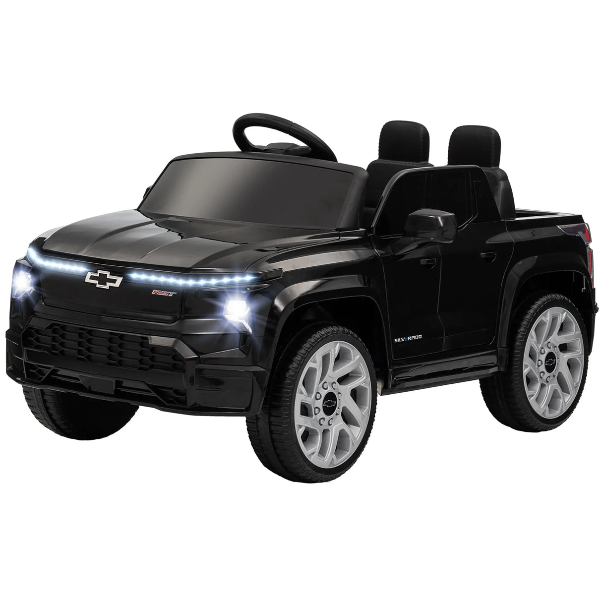 12V Licensed Chevrolet Silverado Kids Electric Ride-On Car - Omega Lifestyles