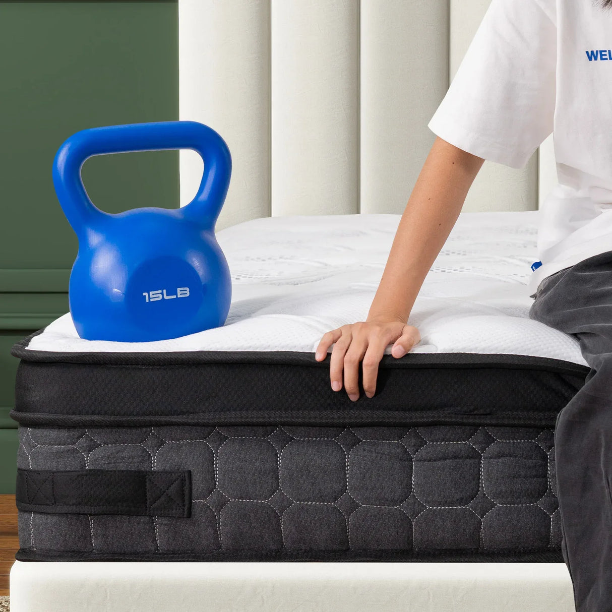 King Medium 10-Inch Cooling Gel Memory Foam Hybrid Mattress - Omega Lifestyles