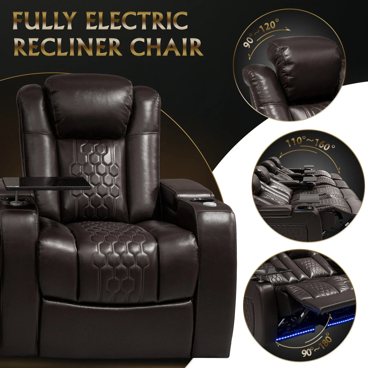 Ultra-Plush Top-Grain Nappa Genuine Leather Massage Chair - Omega Lifestyles