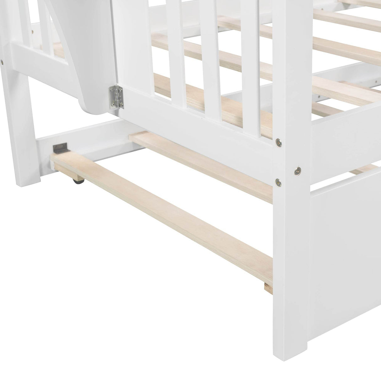 Twin Solid Wood Daybed With Trundle and Side Tables - Omega Lifestyles