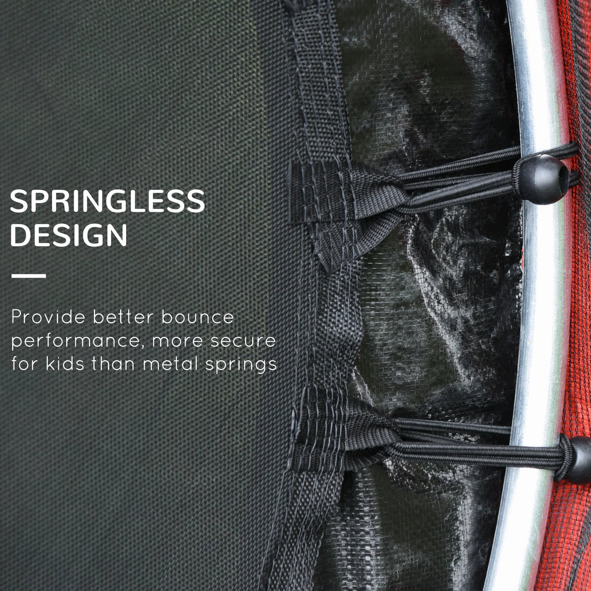 Kids Springless Indoor Outdoor Safety Trampoline With Net - Omega Lifestyles