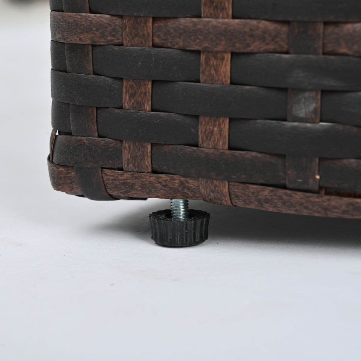 5-Piece Brown PE Rattan Outdoor Patio Furniture Set - Sleep Galleria