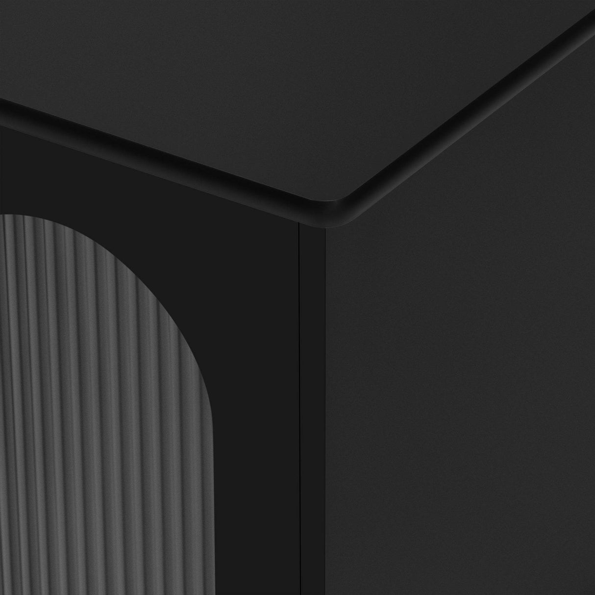 Retro Black MDF TV Stand With Drawers And Cabinets - Sleep Galleria