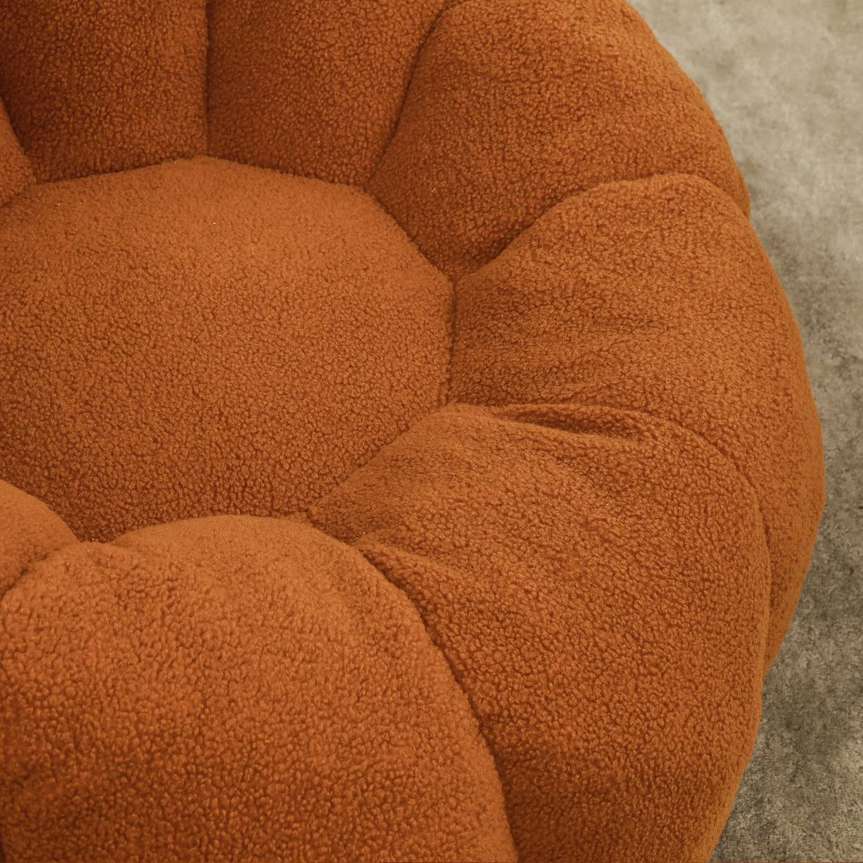 Plush Teddy Foam Bean Bag Chair With Armrests - Omega Lifestyles