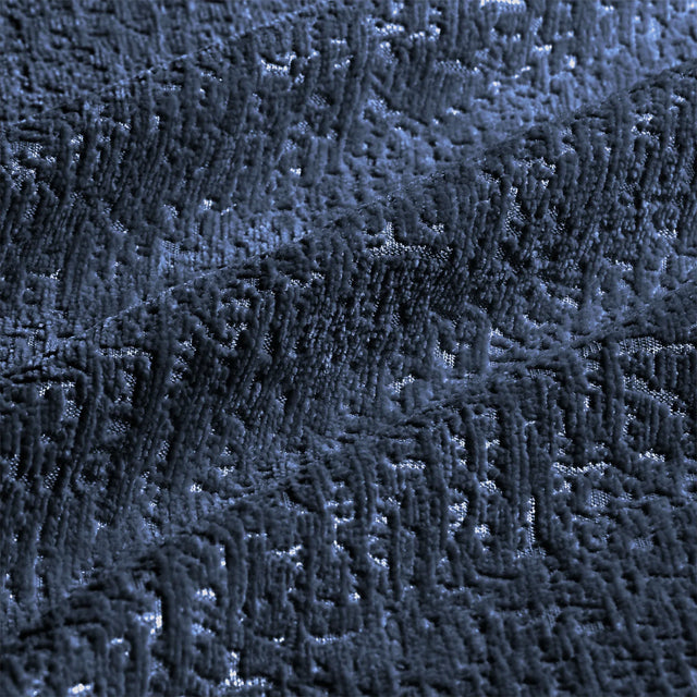 Blue Chenille Upholstered Modular Sofa With Ottoman - Omega Lifestyles