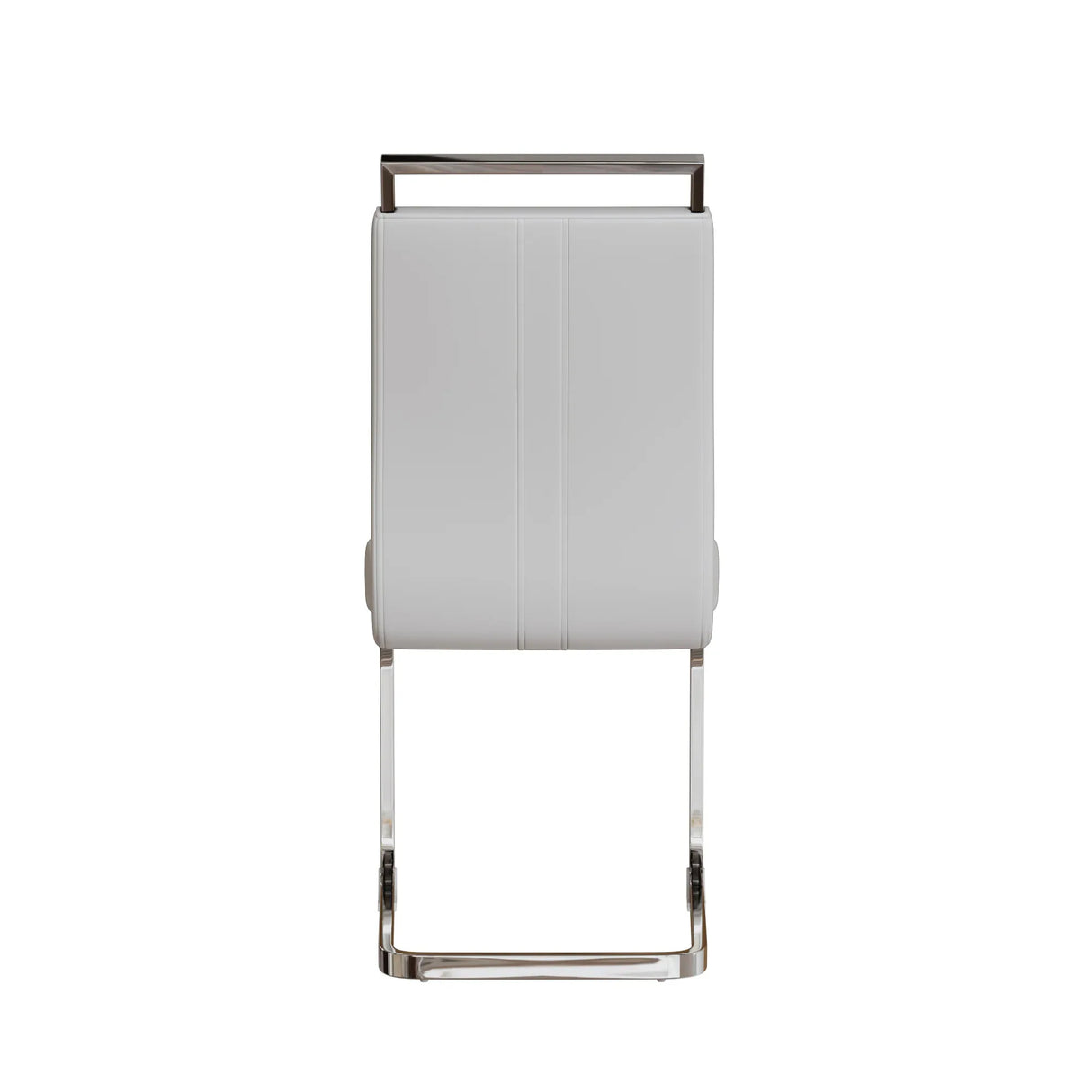 Modern Cream MDF Dining Table And PU Armless Chair Set - Omega Lifestyles