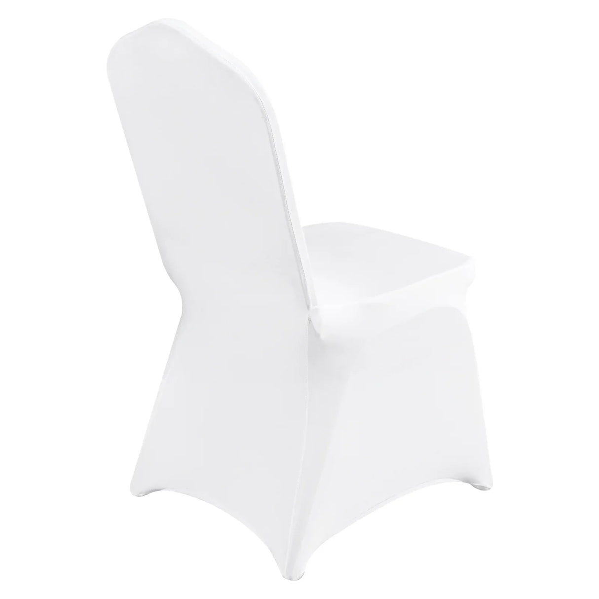 Stretch Spandex Universal White Folding Chair Covers 150PCS Pack - Omega Lifestyles