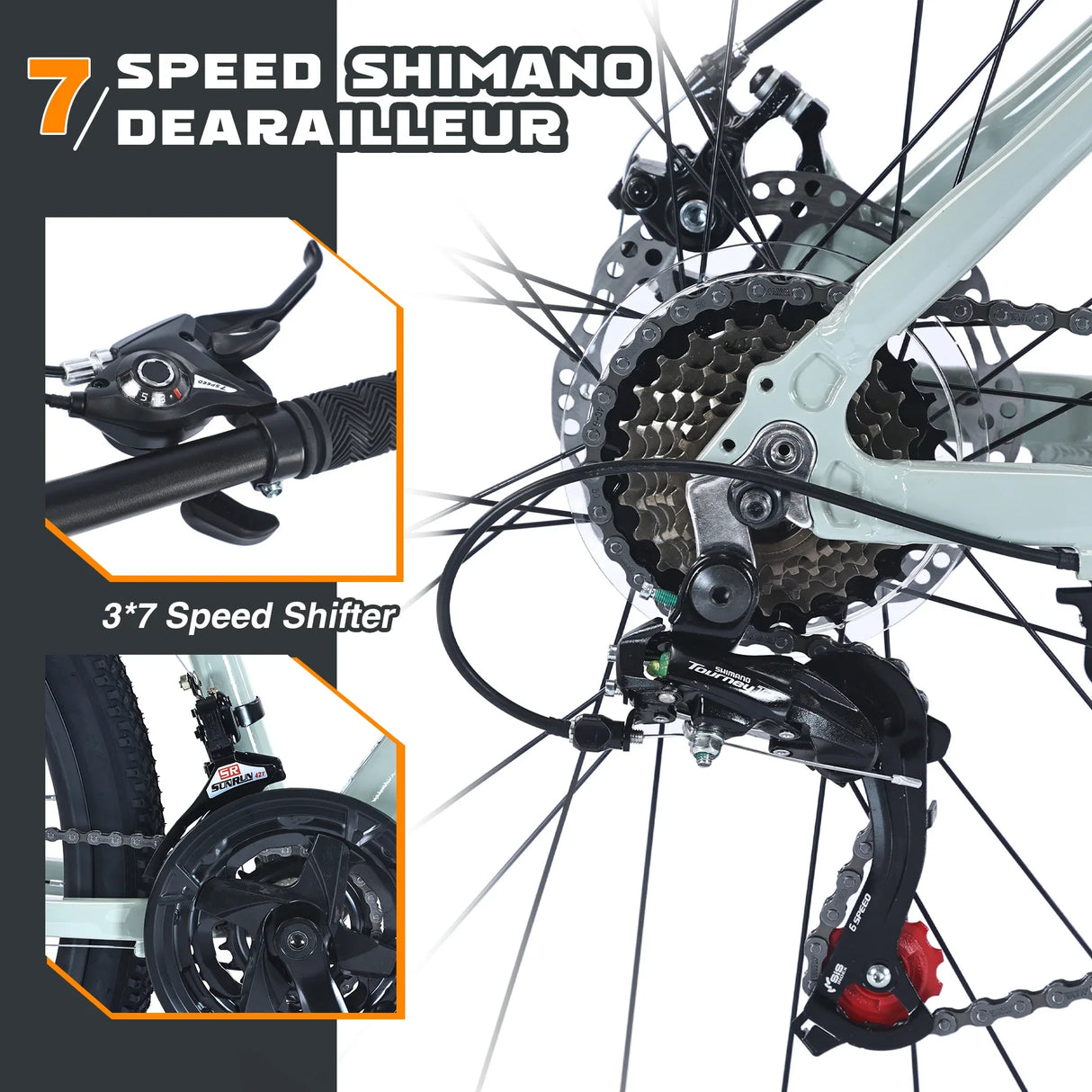 27.5-Inch 21-Speed Aluminum Alloy Mountain Bike - Omega Lifestyles