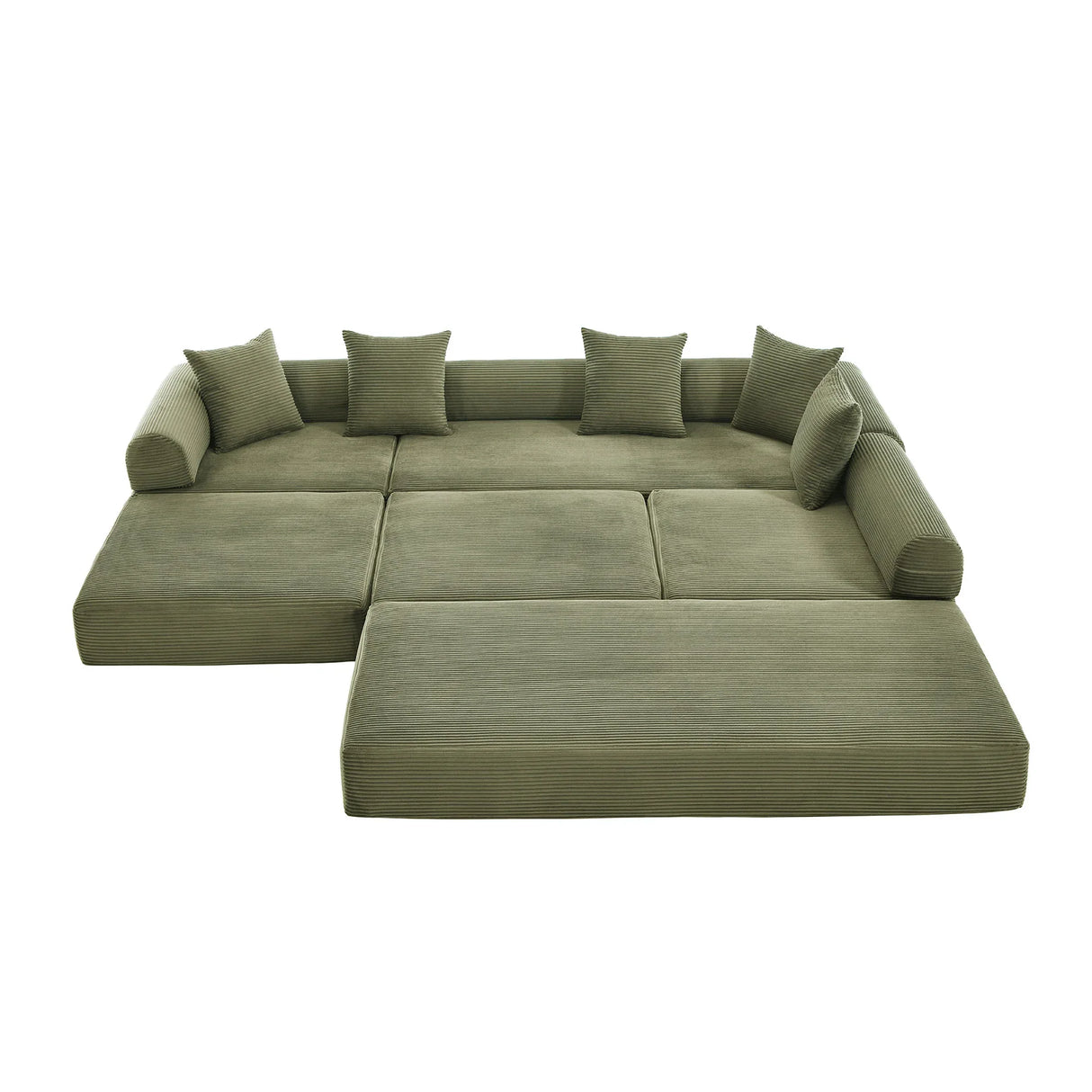 Convertible Folding Corduroy Memory Foam Sofa Bed - Omega Lifestyles