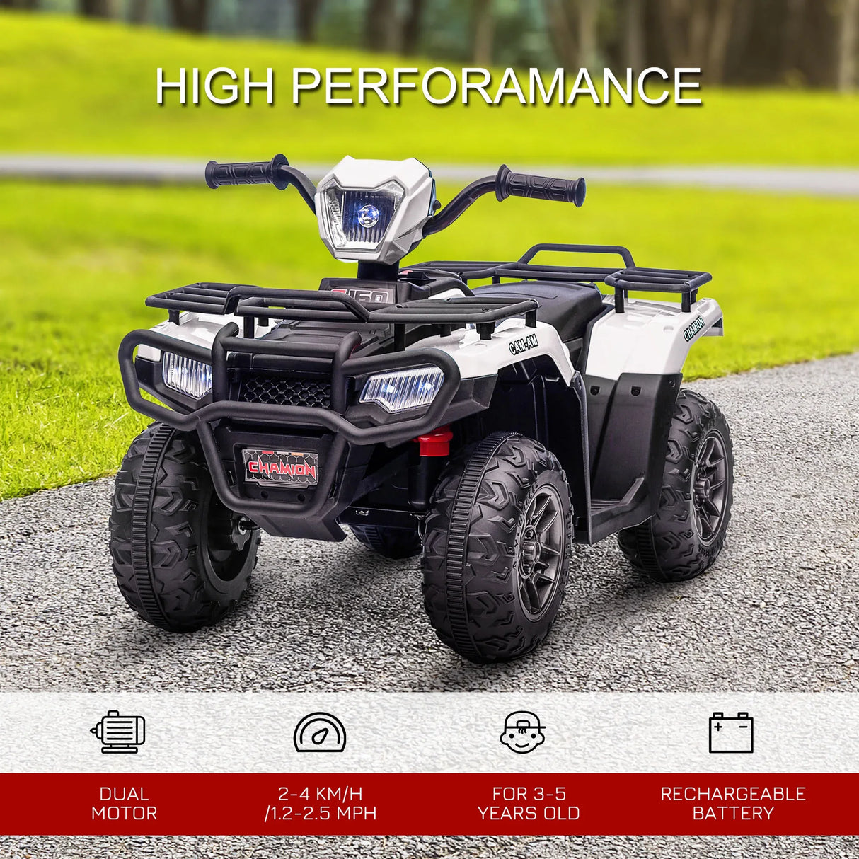 12V Battery Powered Kids Electric Ride On ATV - Omega Lifestyles