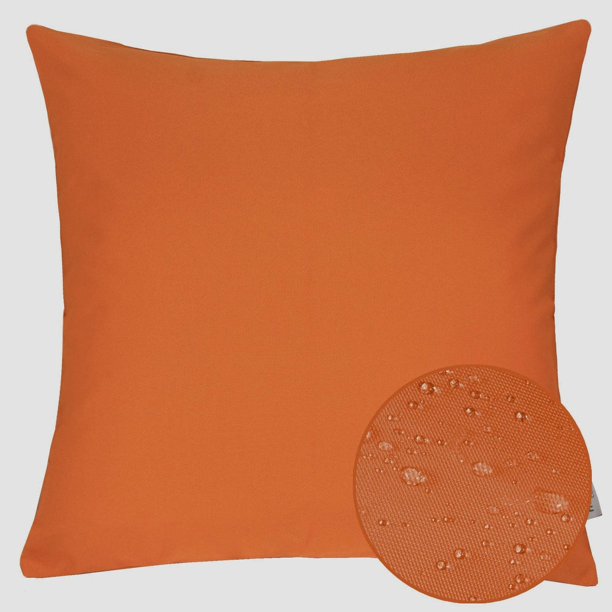 Outdoor Water-Resistant Orange 20x20 Polyester Pillow - Omega Lifestyles