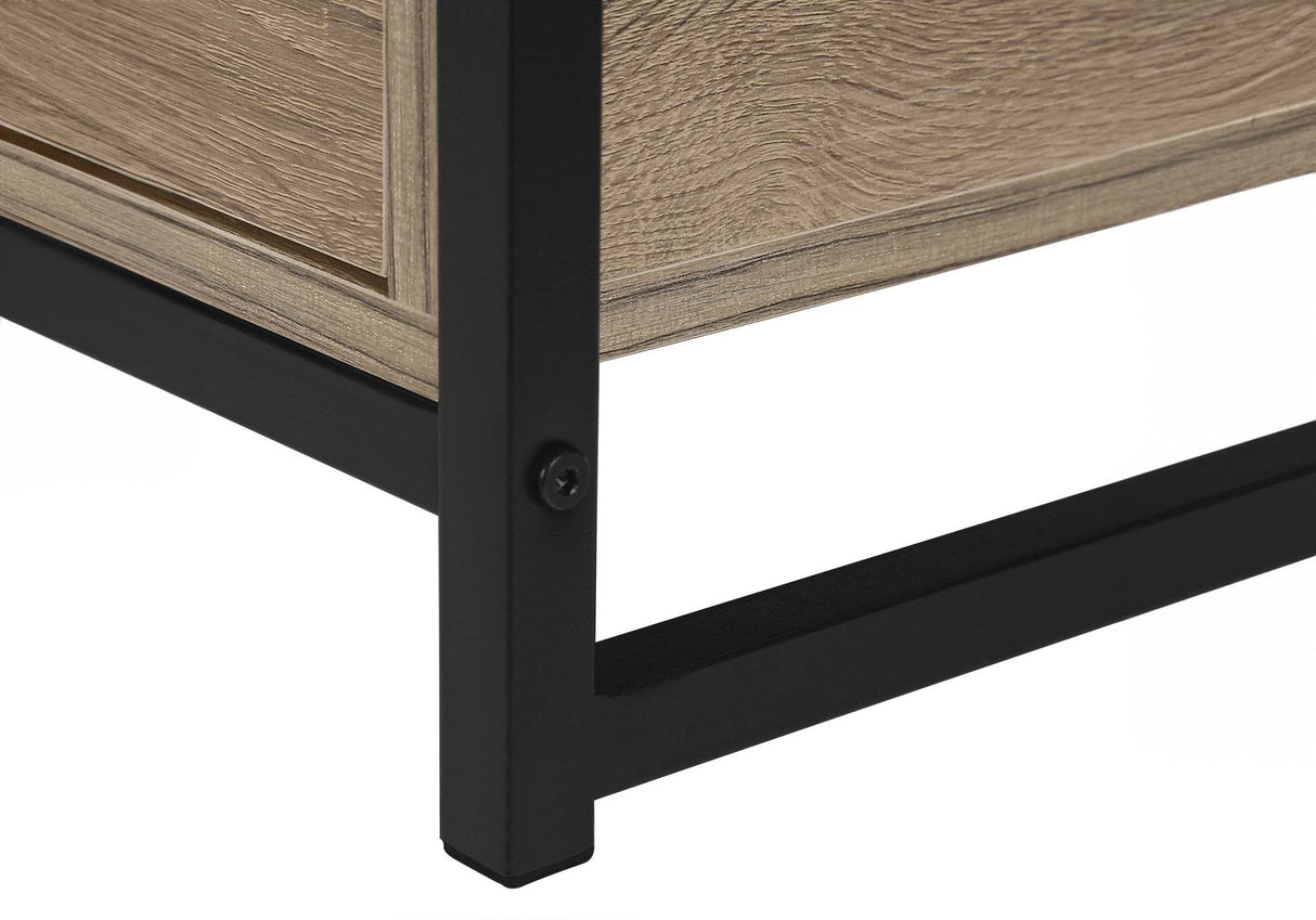 48-Inch Modern Taupe Wood Look TV Stand Console - Sleep Galleria