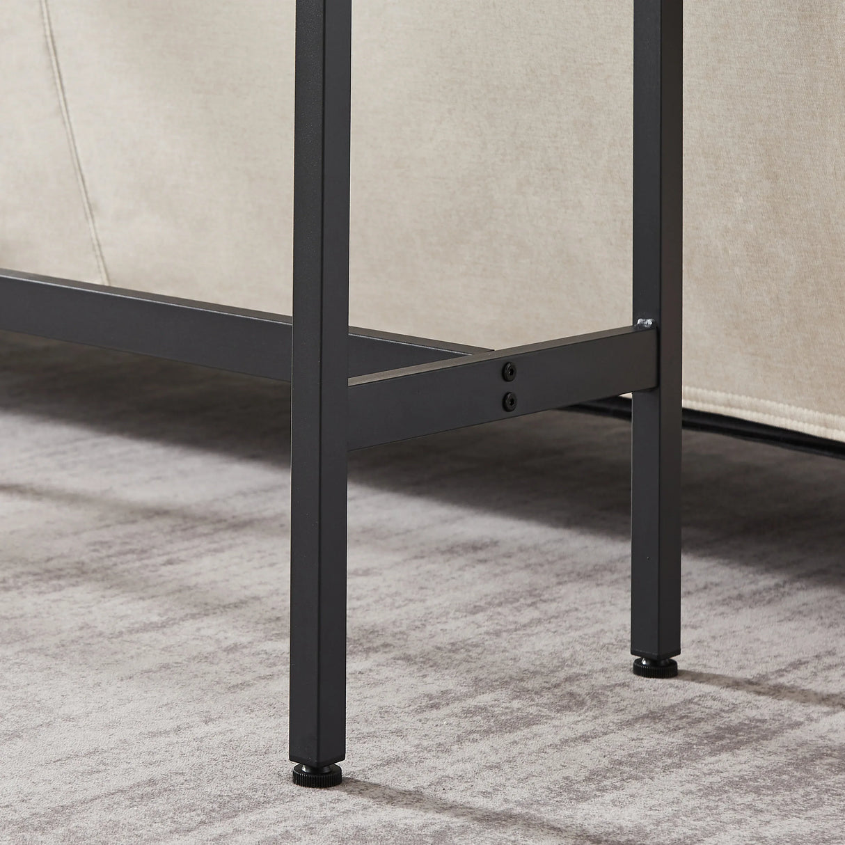 Rustic Grey Particleboard Bar Table Set With Stools - Omega Lifestyles