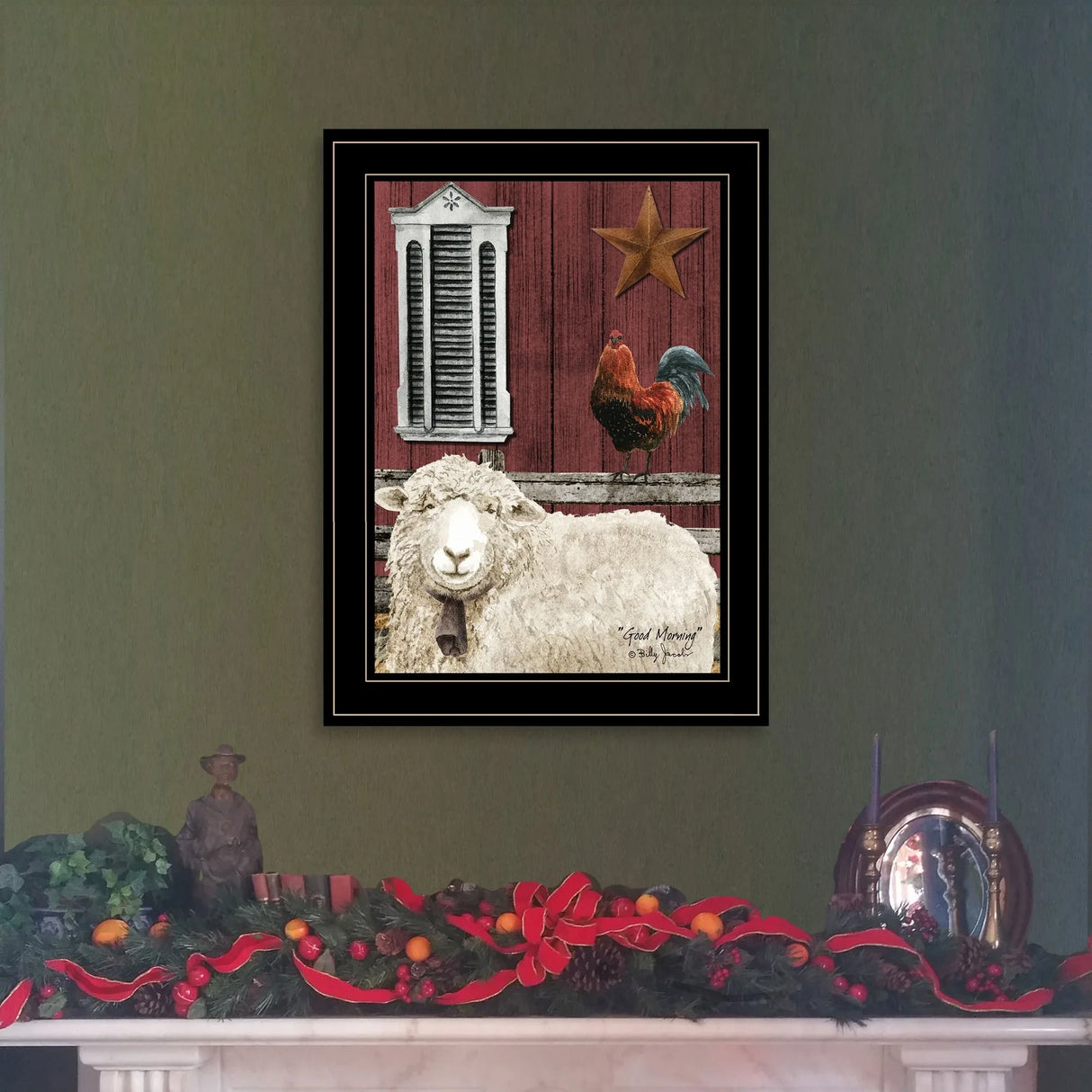 Good Morning Multicolor Paper Framed Wall Art - Omega Lifestyles