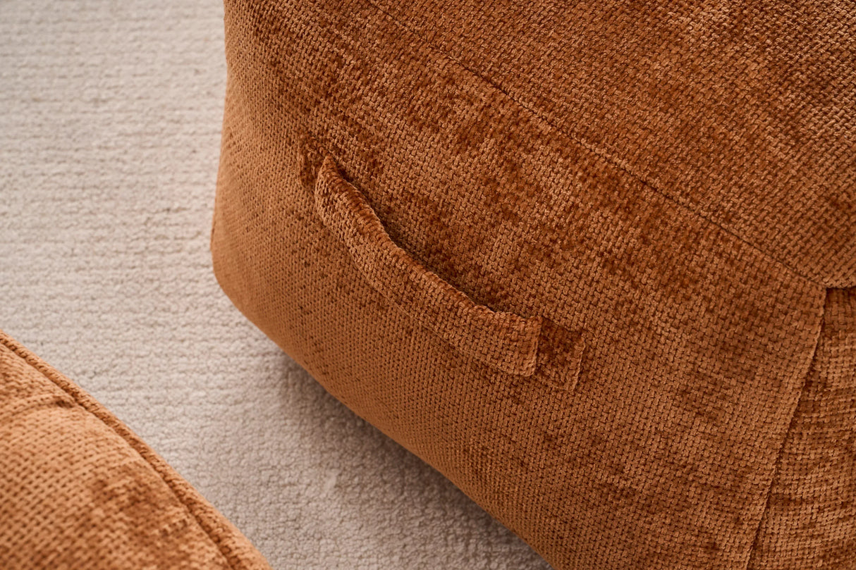 Extra Soft Chenille Memory Foam Bean Bag Chair - Omega Lifestyles