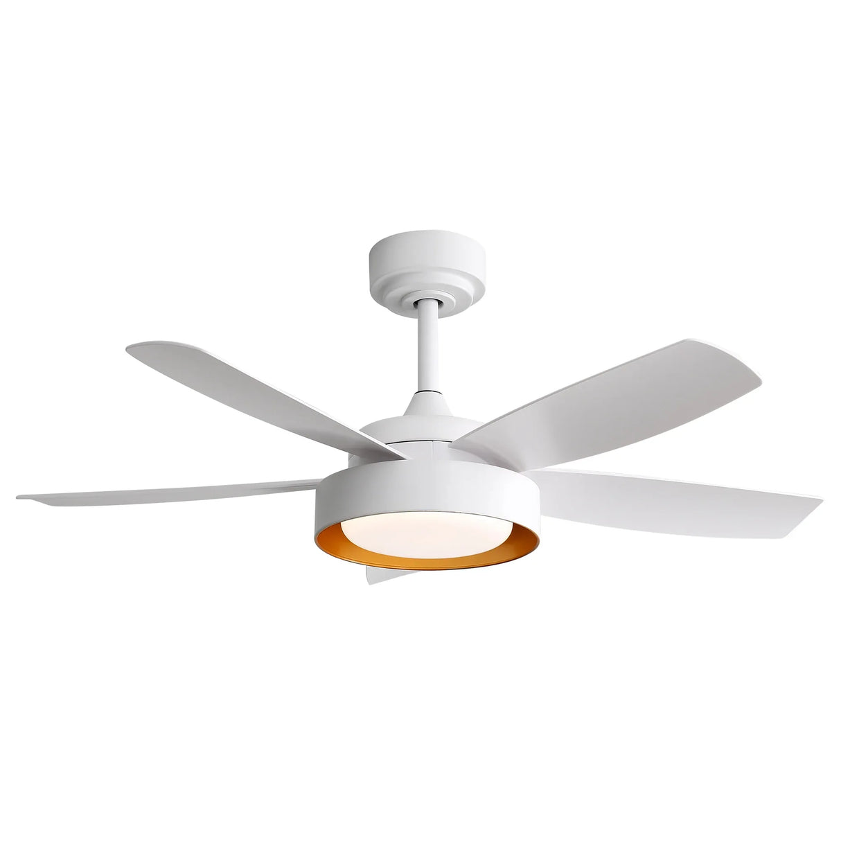 42-Inch White Remote Control Dimmable LED Ceiling Fan - Omega Lifestyles