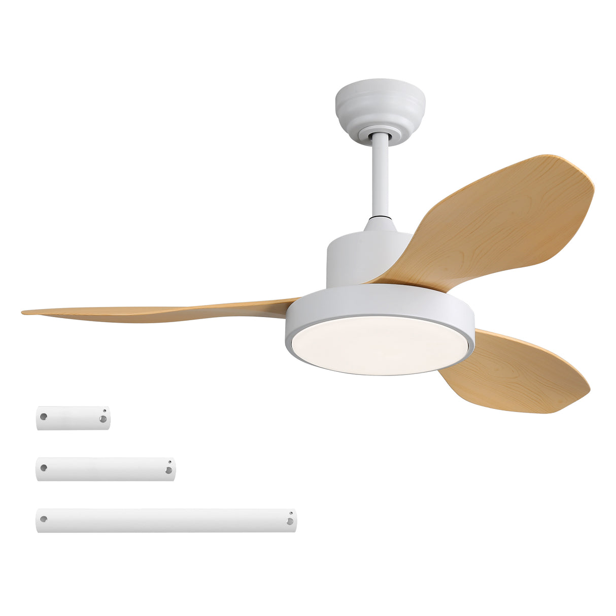 47-Inch Energy-Efficient Remote Control Ceiling Fan With Light