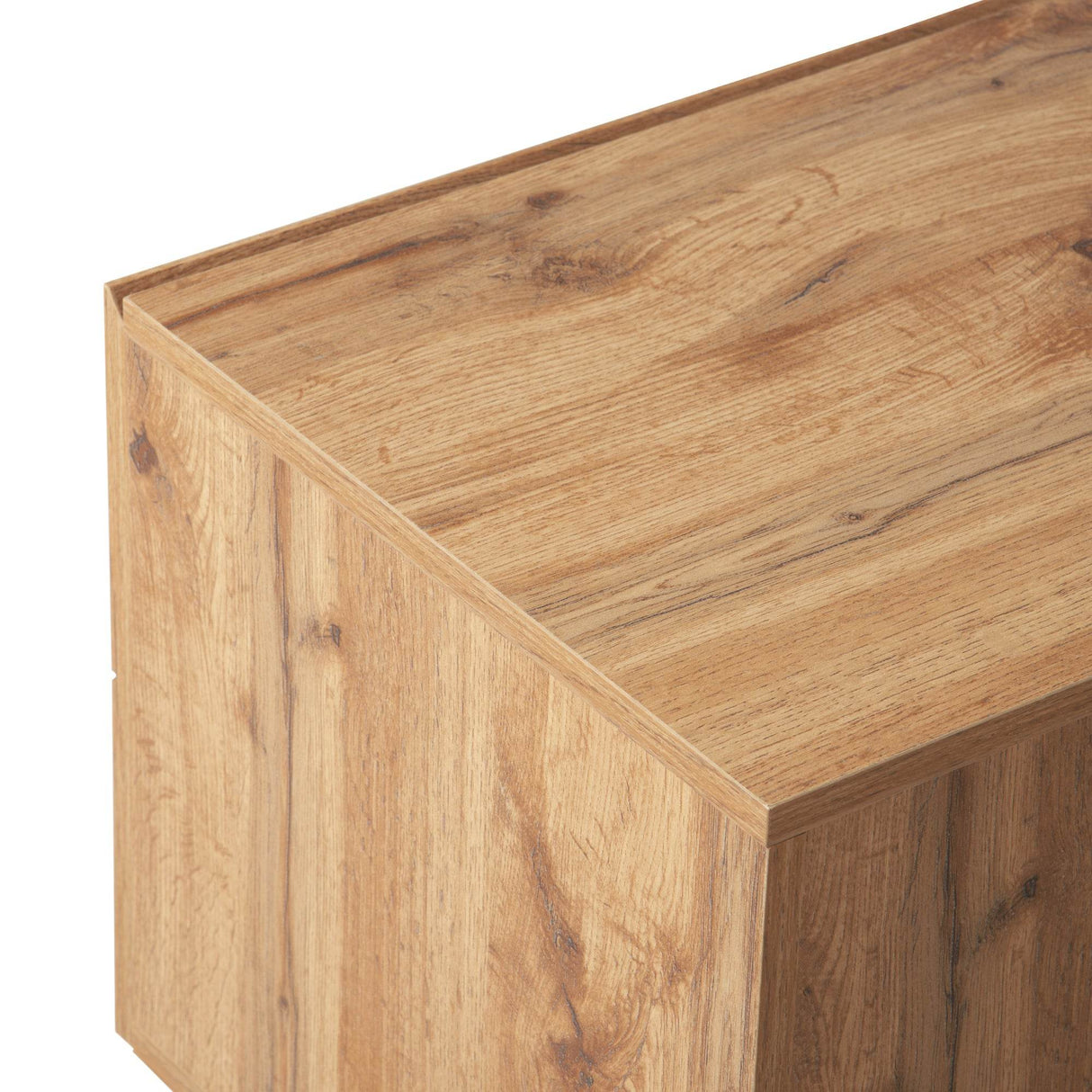 Modern Natural Wood MDF TV Stand Console - Sleep Galleria