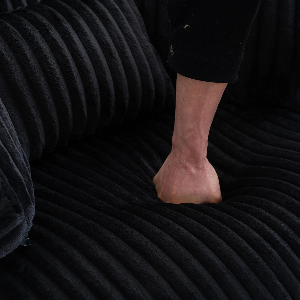 360-Degree Swivel Plush Corduroy Accent Chair With Pillows - Omega Lifestyles