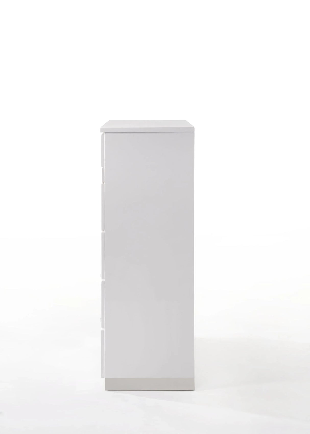 White High Gloss Synthetic Wood Chest With Organizer - Omega Lifestyles