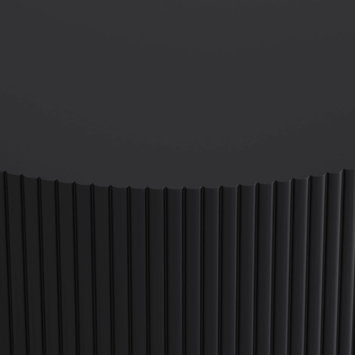 Round Black MDF Two-Tier Storage Coffee Table - Sleep Galleria