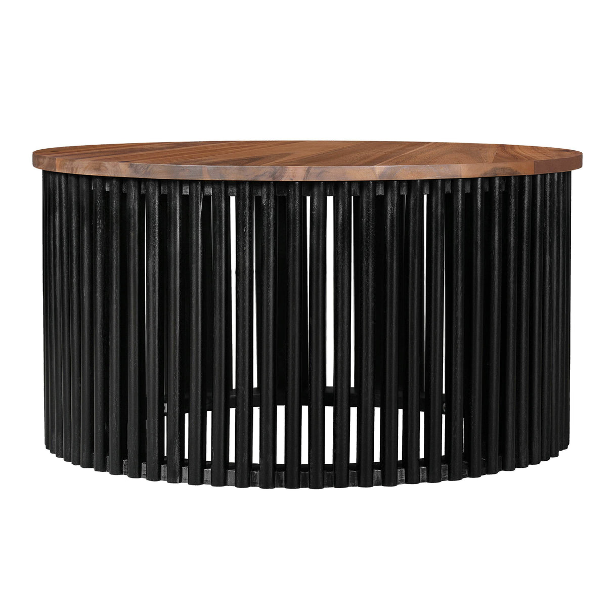 Acacia Solid Wood Round 30-Inch Coffee Table - Sleep Galleria