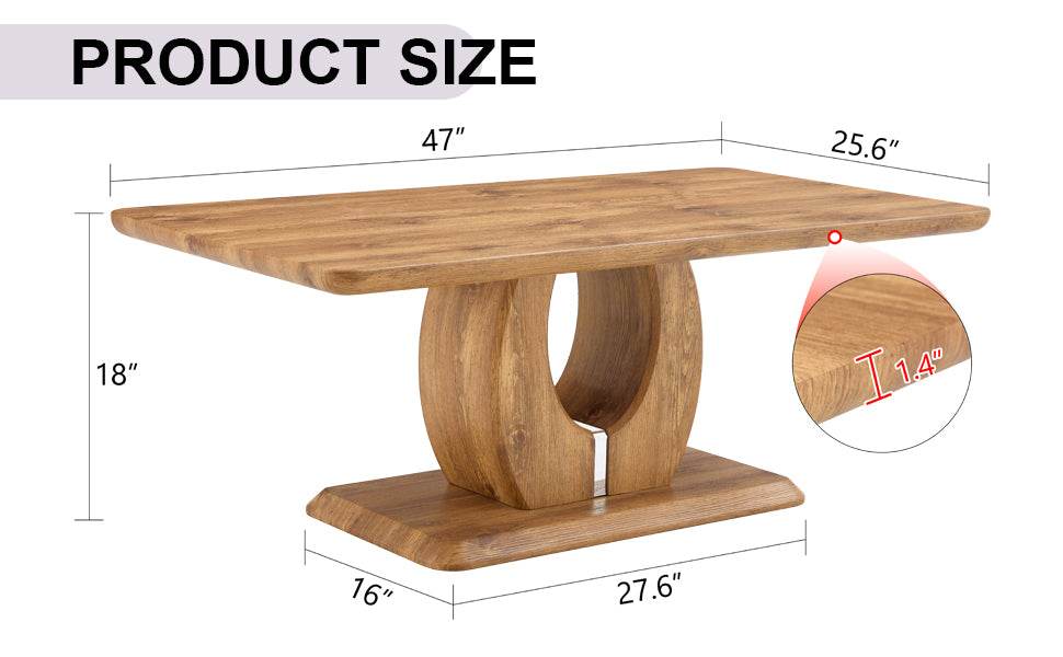 Modern Wood MDF Multipurpose Rectangular Coffee Table - Sleep Galleria