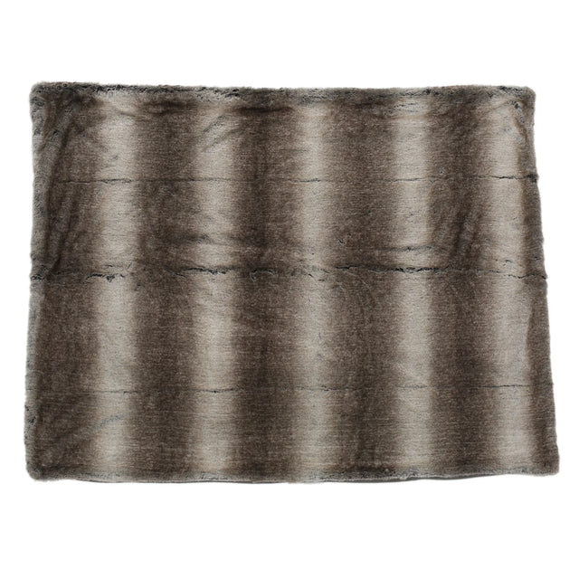Brown Faux Fur Soft Cozy 50x60 Inch Throw Blanket - Omega Lifestyles