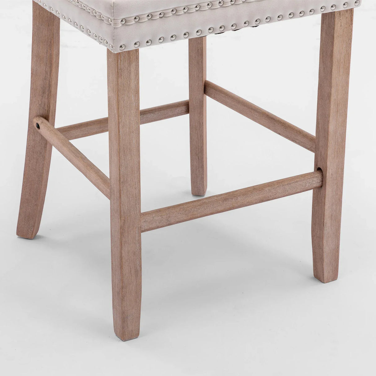 Set Of 2 Contemporary Velvet Upholstered Barstools - Omega Lifestyles