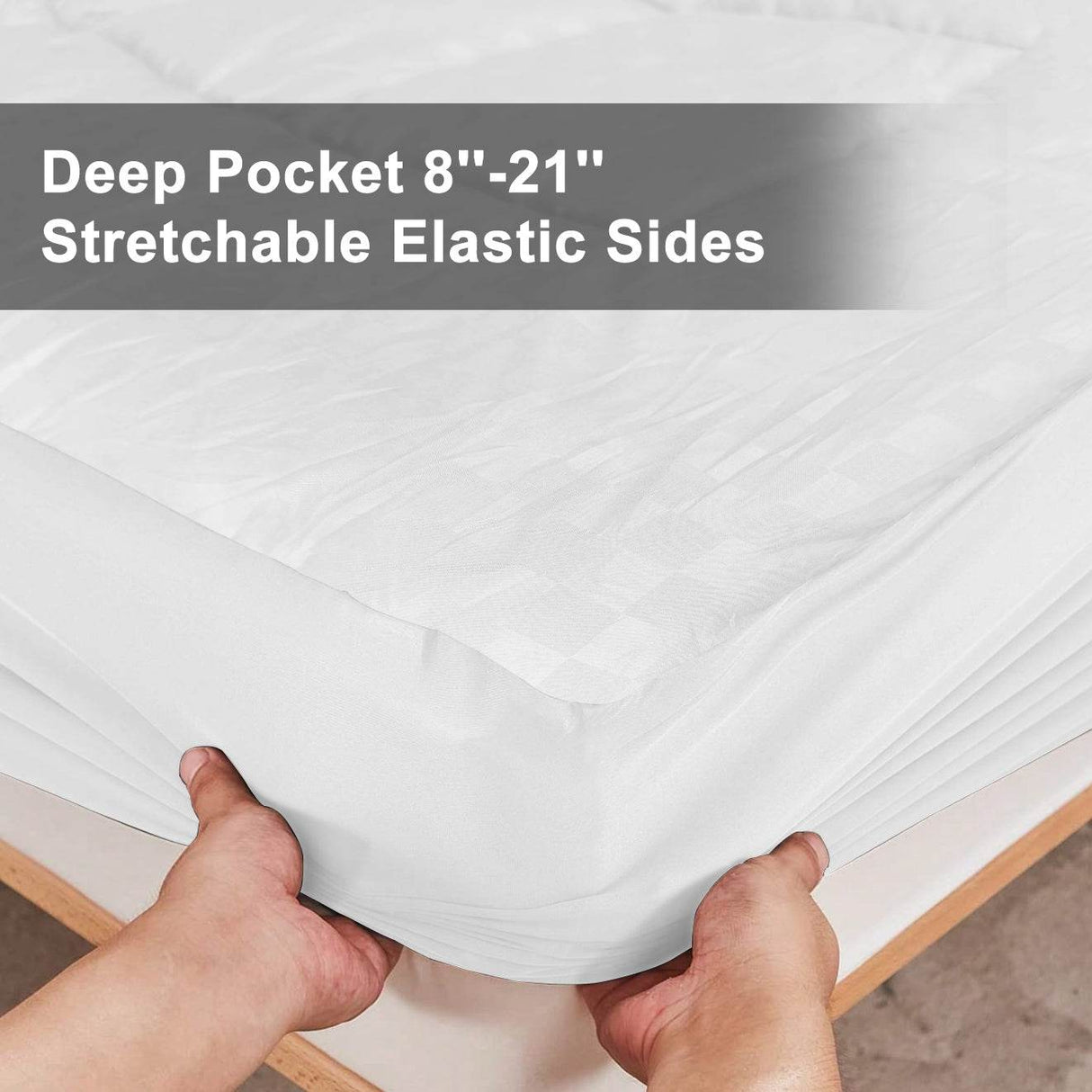 Ultra-Plush Cooling Breathable Cotton Twin Mattress Pad - Sleep Galleria