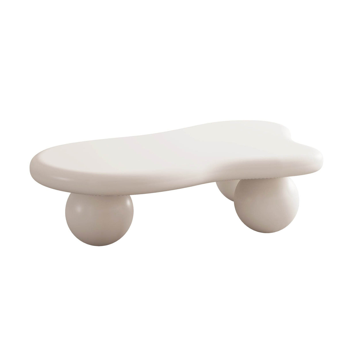 Modern 40-Inch Cloud Shaped Lacquered Coffee Table - Sleep Galleria