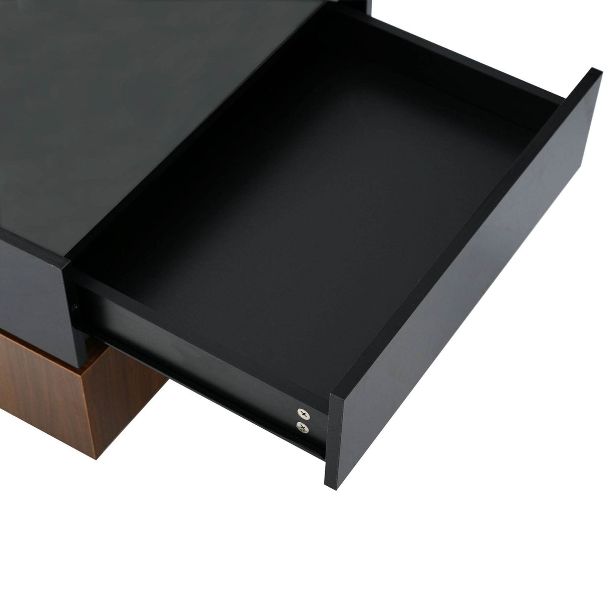 360 Degree Rotating Square Coffee Table With Drawers - Omega Lifestyles