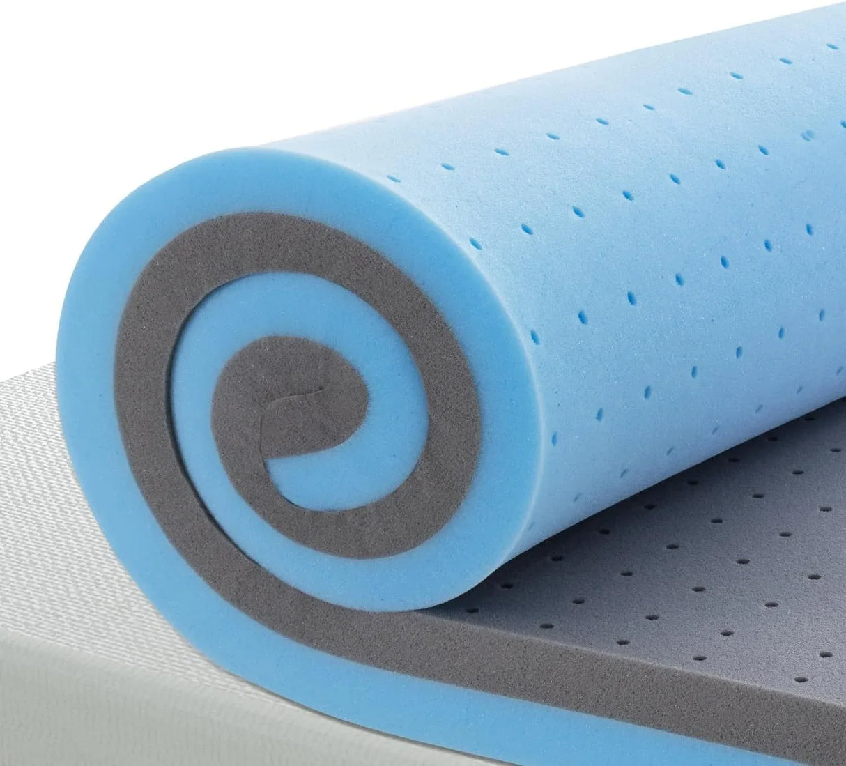 Full Medium Firm 3-Inch Cooling Gel Memory Foam Topper - Omega Lifestyles