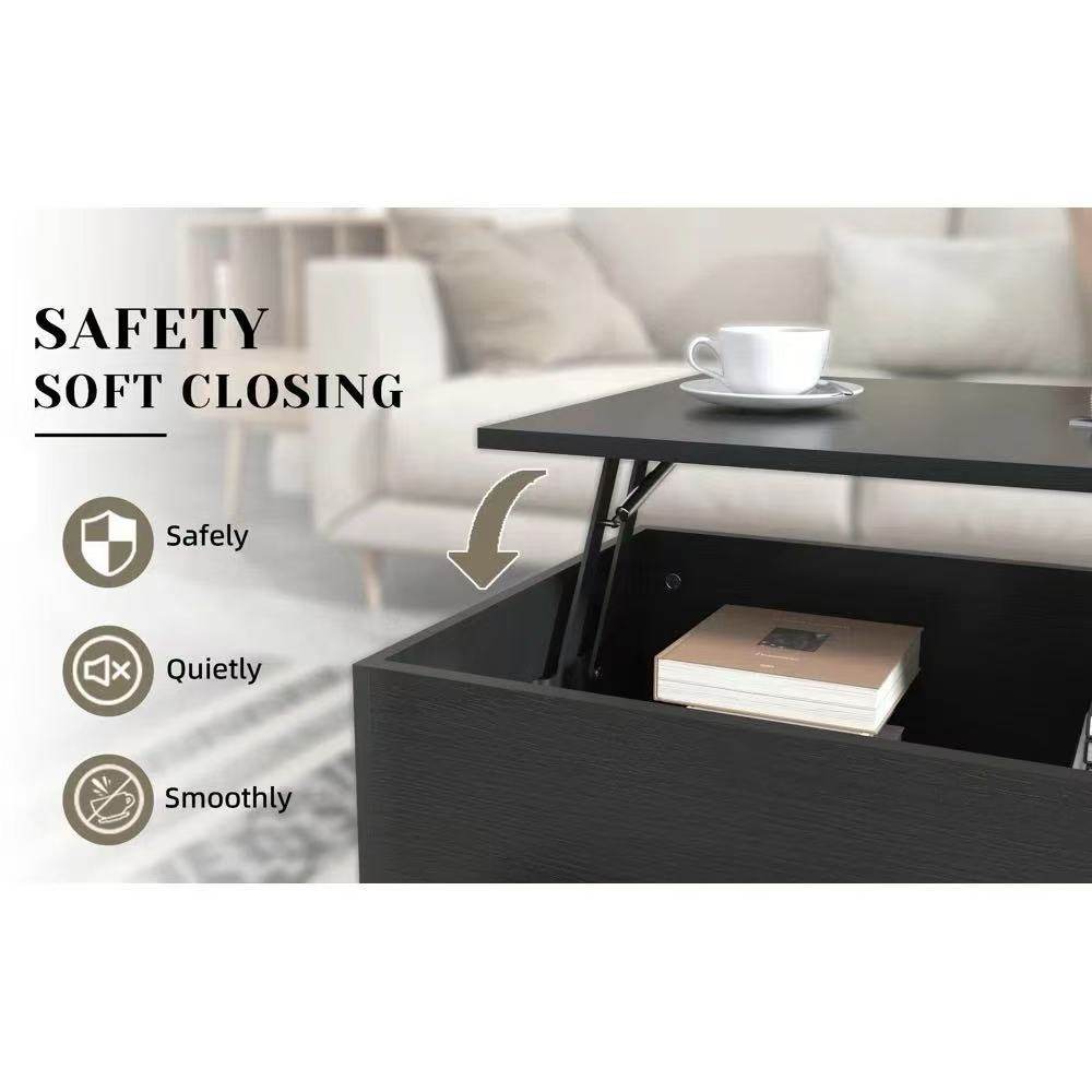 Lift-Top Coffee Table With Hidden Storage And Drawers - Sleep Galleria