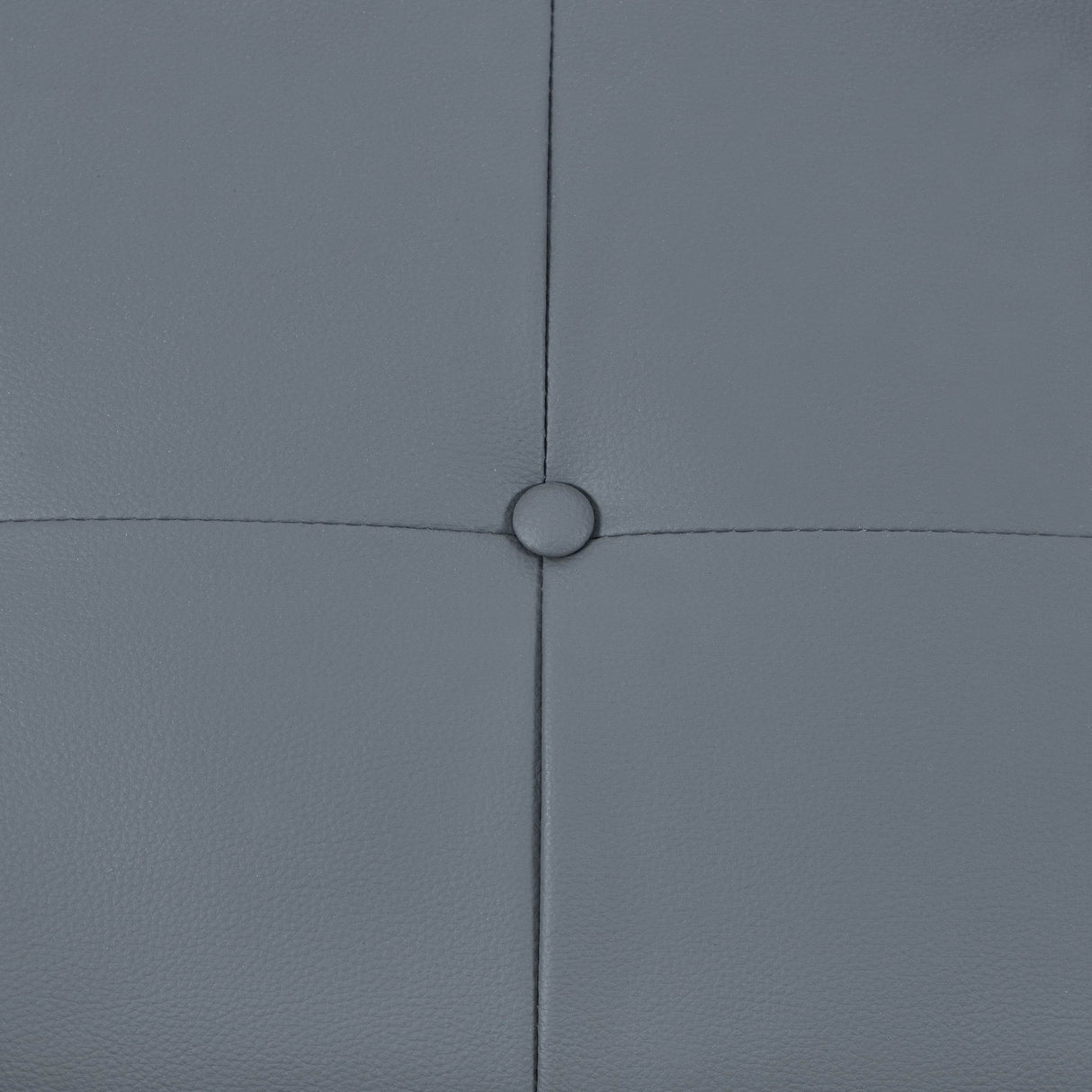 PU Fabric Gray 3-Seat Linen Upholstered Sofa - Omega Lifestyles