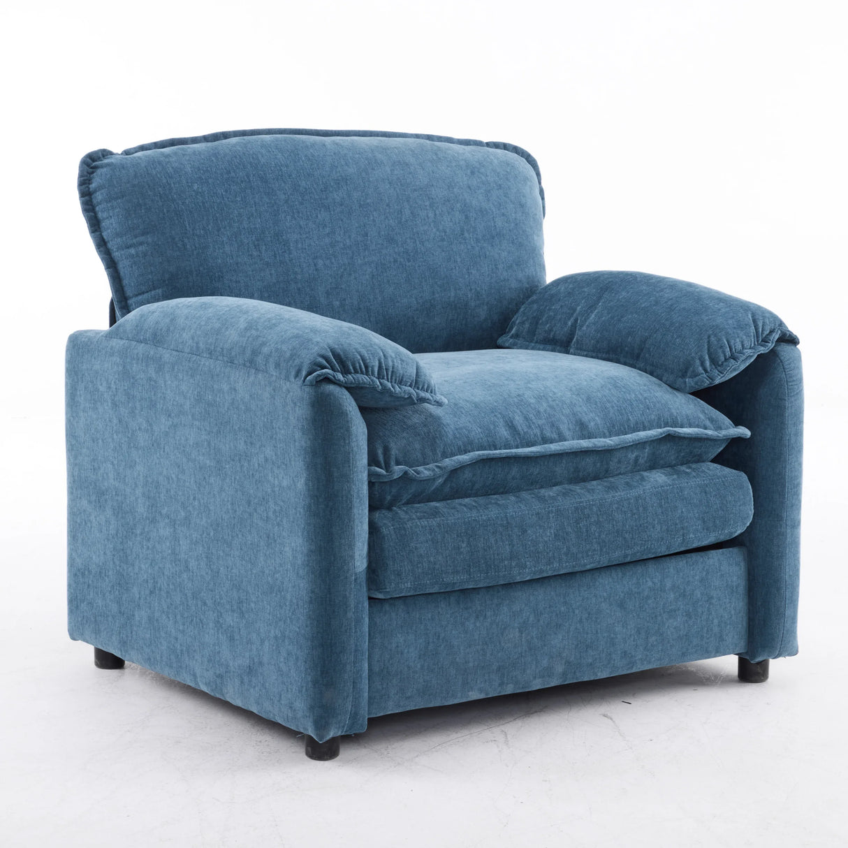 Oversized Chenille Lounge Chair With Thick Cushions - Omega Lifestyles
