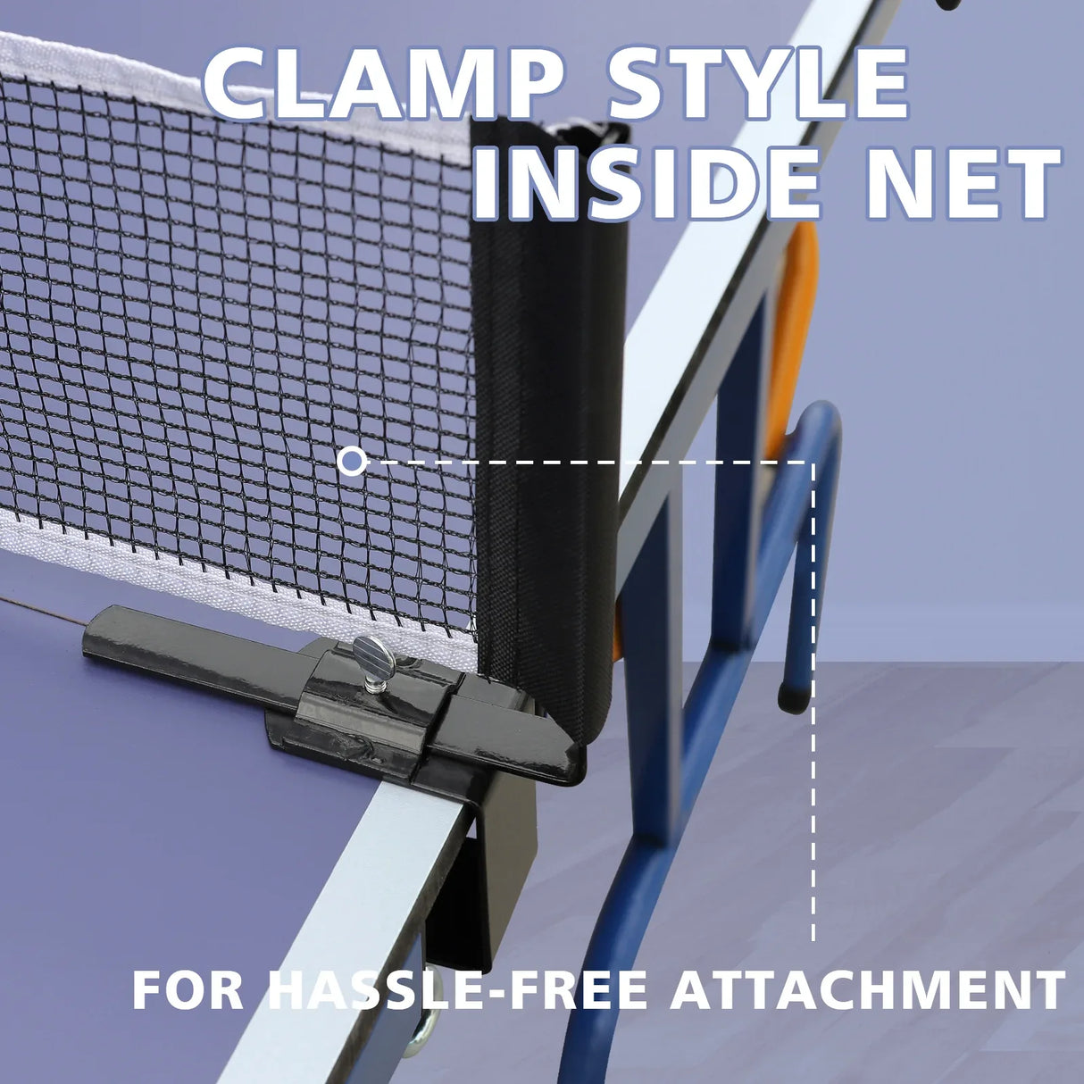 Foldable Portable 8x4 Ft Indoor Outdoor Table Tennis Table Set - Omega Lifestyles