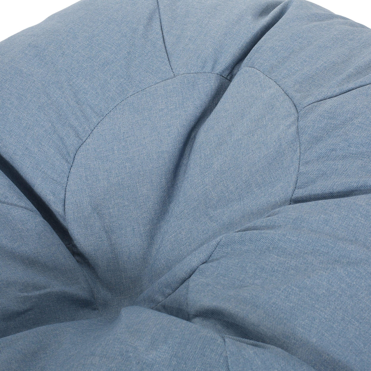 Fabric Foam Filled Modern Teal 3-Foot Bean Bag Chair - Omega Lifestyles