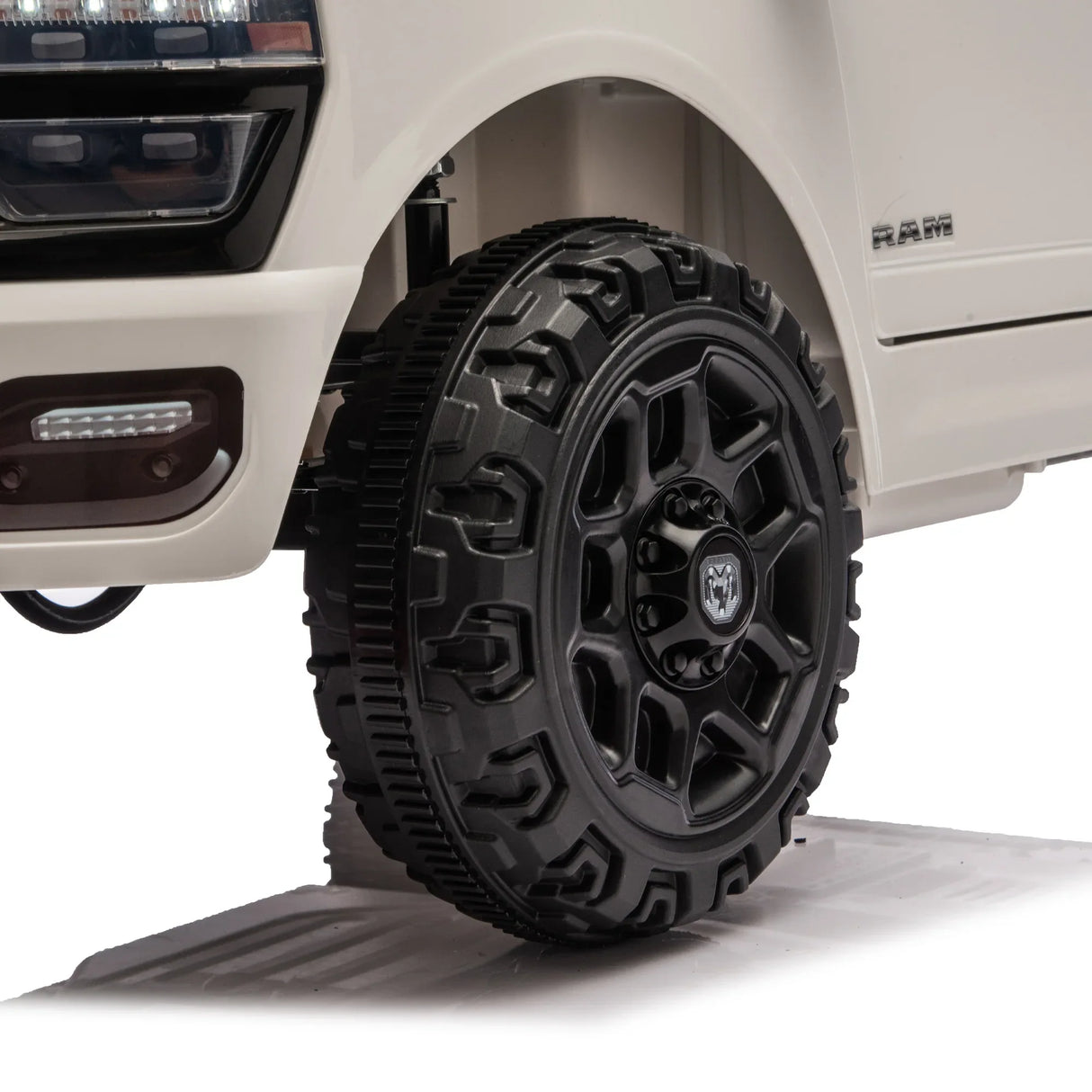 Licensed Dodge RAM 3500 12V Dual Motor Kids Ride-On Truck - Omega Lifestyles