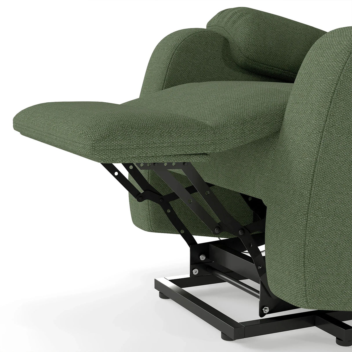 Power Lift Recliner Medium-Soft Snowflake Velvet Chair - Omega Lifestyles