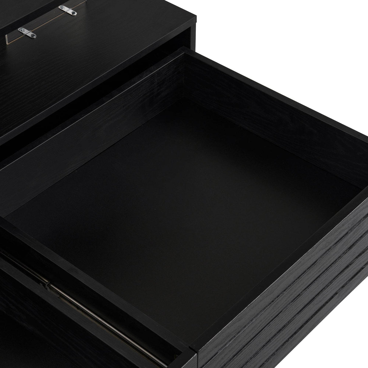 Modern Rectangular MDF Coffee Table With LED Lights - Sleep Galleria