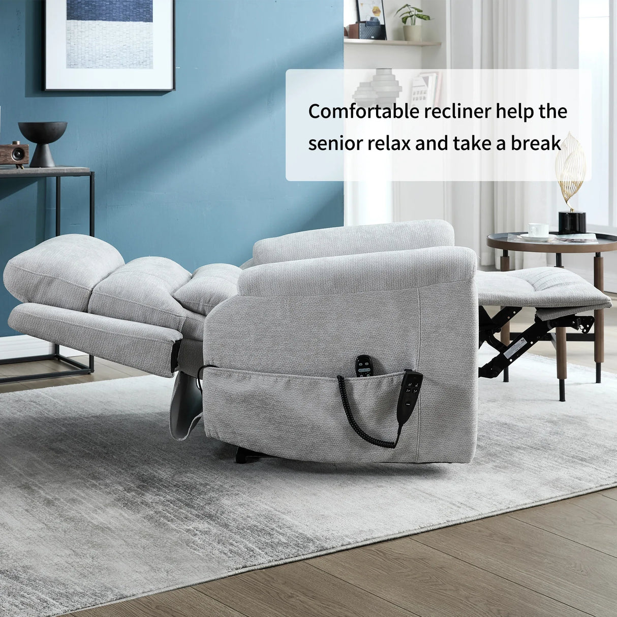 Dual Motor Power Lift Recliner Chair With Massage Heating - Omega Lifestyles